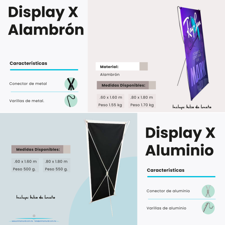 Display Aluminio / Alambrón
